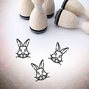 Tampon En Caoutchouc Mini Tampon Visage Animal Lapin