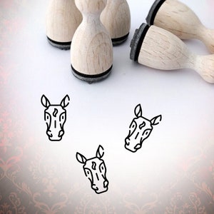 Pferd Tier Gesicht Ministempel Stempel