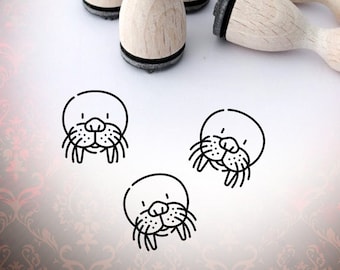 Walrus Animal Face Ministamp