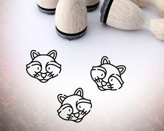 Raccoon Animal Face Ministamp