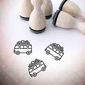 Wohnmobil Camping Van v2 Stempel Mini-Stempel