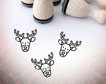 Deer Animal Face Ministamp