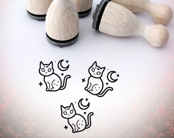 Cat Moon Magic Mini Stempel Stempel