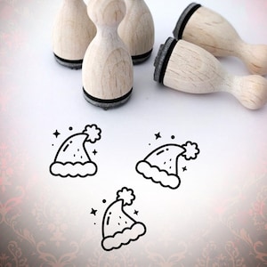Weihnachtsmann Mütze Xmas Winter Stempel Mini-Stempel