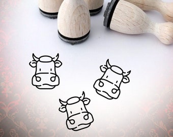 Cow Animal Face Ministamp