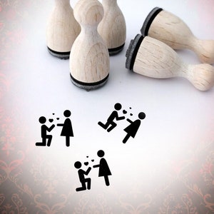 Hochzeit Antrag Mini Stempel Mini-Stempel
