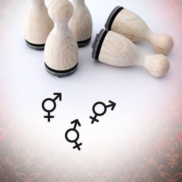 Symbole de genre Timbre bisexuel MiniStamp