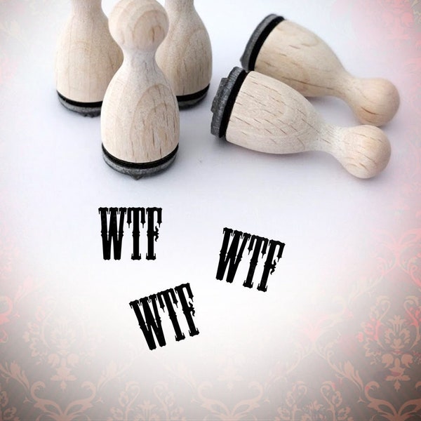 WTF Wort Stempel V9 Mini Stempel Mini-Stempel