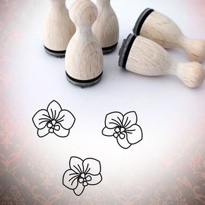 Orchidee Stempel Mini-Stempel