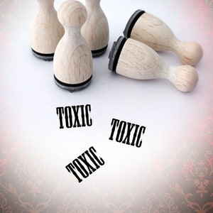 TOXIC Word Stamp Mini Stamp Youth