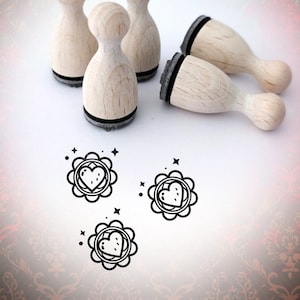 Mini Francobollo Hippie Mandala Cuore