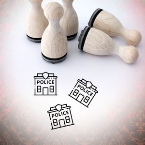 Politiebureau Huis Stempel Mini Stempel