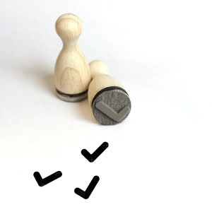 Mini francobolli ganci sì timbro