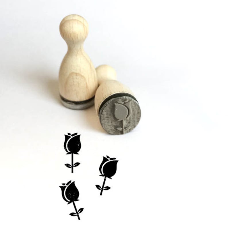 Ministempel Rose Stempel Bild 1