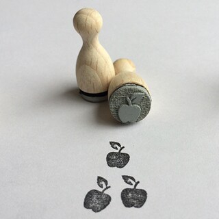 Woodies Mini Timbro A Forma Di Candela In Legno - 1,5x1,5x3 Cm, Gomma Naturale, Per Scrapbooking E DIY