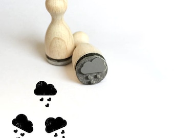 Mini Stamp Cloud and Heartrain