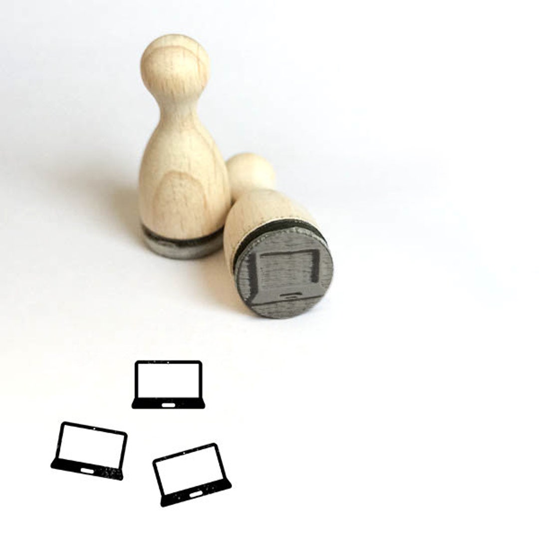 Laptop Mini Stamp - Etsy