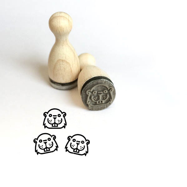 Mini carimbo de castor