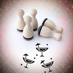 Cocktail Mini Stempel Mini-Stempel