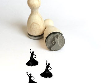 Ministempel Flamenco Tänzerin Stempel