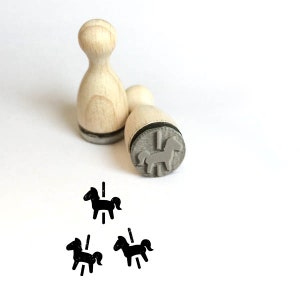 Mini Stamp Carousel with Horse