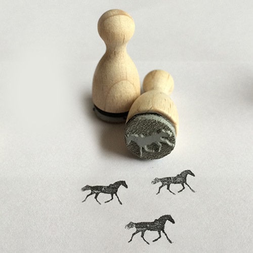 Stamp Mini Horse Horse Shoe Rubber Stamp Ø 12 Mm Etsy