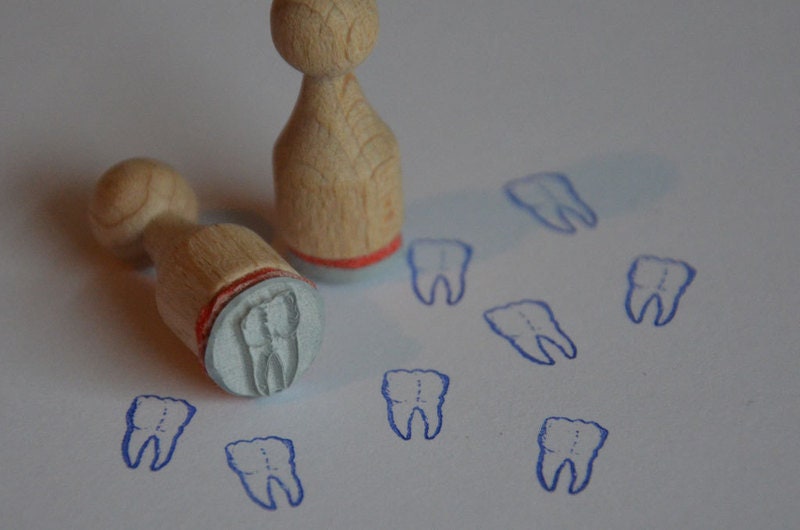 Tooth Mini Stamp - Etsy