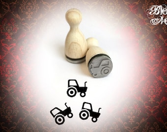 Ministempel Traktor Bauernhof