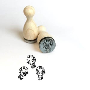 Gasmaske Mini Stempel Mini-Stempel