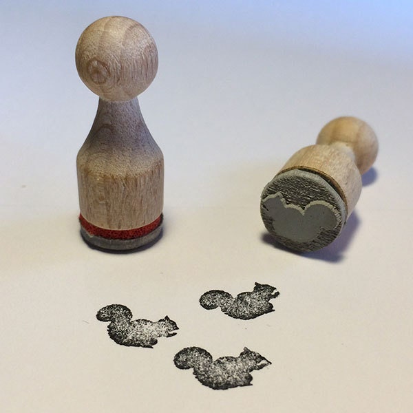 Eichhörnchen MiniStempel Stempel