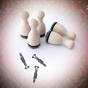 Klarinette Stempel Mini-Stempel