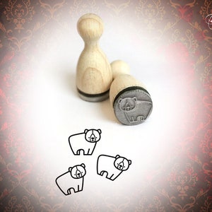 Timbro di gomma orso