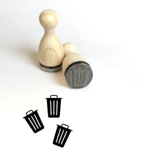 Mülltonne Mini Stempel Mini-Stempel