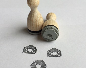 Briefumschlag mit Herz Mini Stempel Mini-Stempel