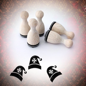 Wollmütze Wintermütze Mini-Stempel