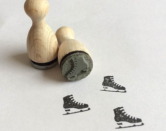 Schlittschuhe Mini Stempel Mini-Stempel