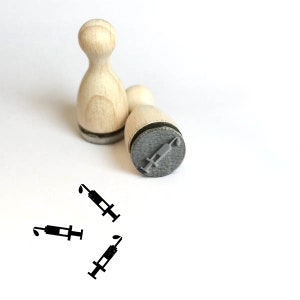 Spritze Mini Stempel Mini-Stempel