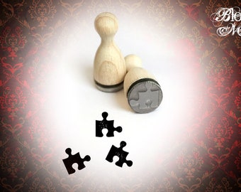 Mini pieza de rompecabezas sello