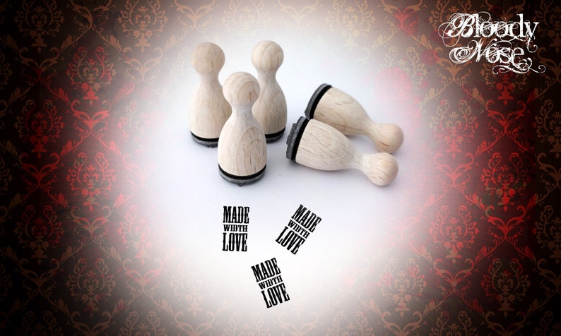 MADE WITH LOVE Word Mini Stamp image 1