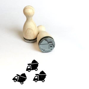 Vrachtwagen Rubberstempel Rubberstempel