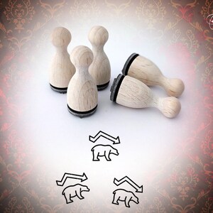 Stocks Stock Market Bear Market Stamp Mini Stamp