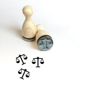Ministempel Waage Sternzeichen