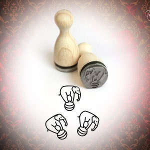 Mini stempels olifant met bal