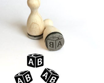 Ministempel Baby Bausteine ABC Stempel