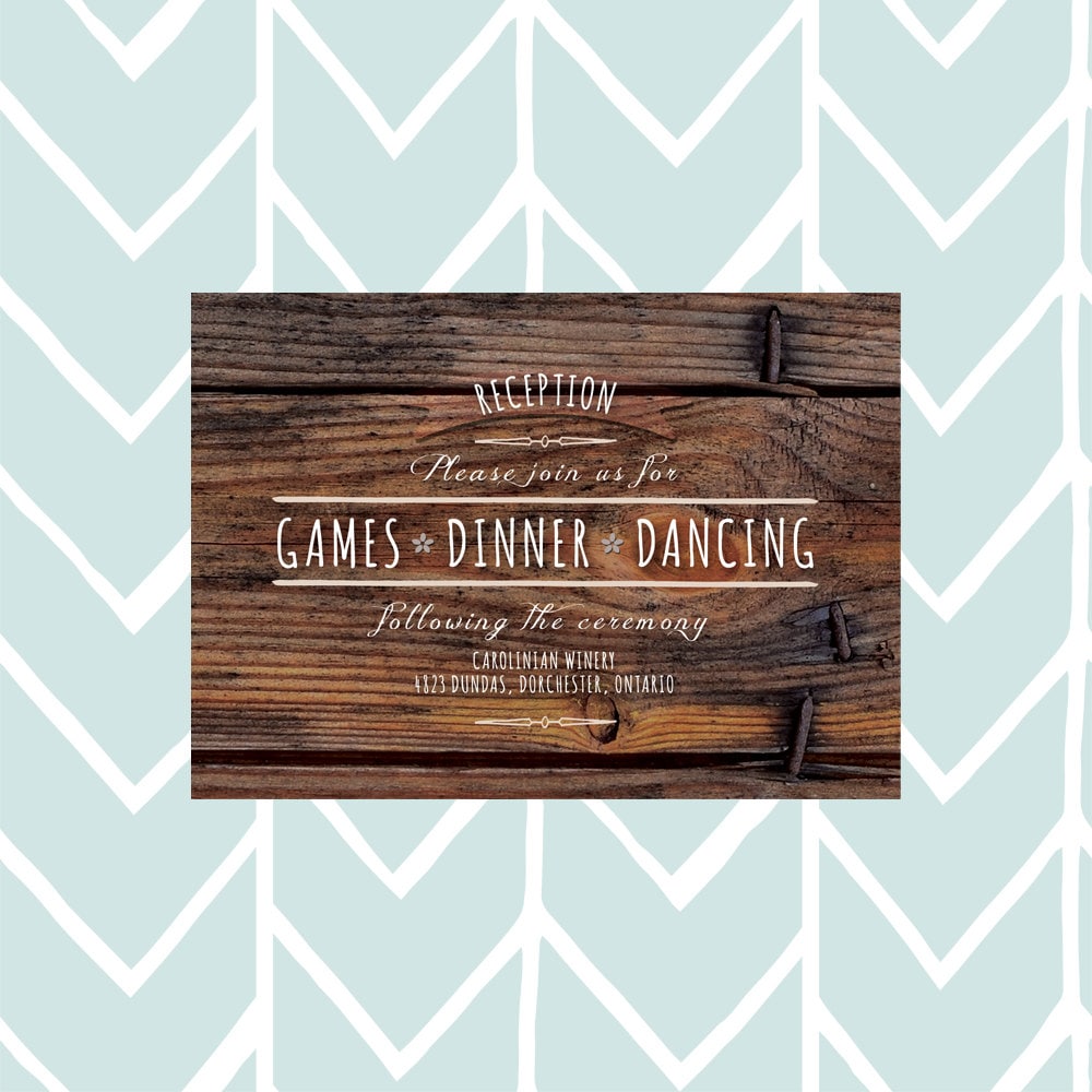 Printable Rustic Wedding Invitation - Etsy