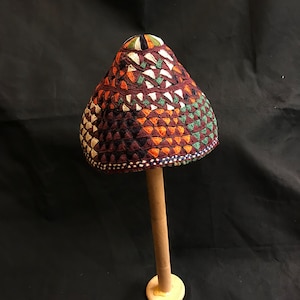 Turkmen gokland duppi hat ethnic tribal skull hat asian hat vintage hat decorative hat