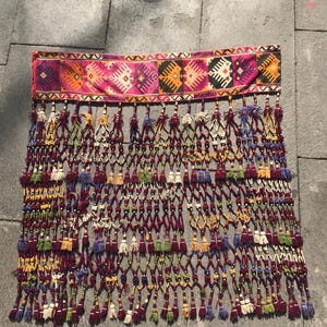 Uzbek handmade hanging tassel, Vintage Ethnic Tribal throw trapping tassel, hanging wall ornament, hanging silk tassel, home decorations