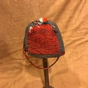 Turkmen tekke kids handmade hat, duppi baby hat, ethnic tribal skull hat, asian hat, vintage hat, decorative hat