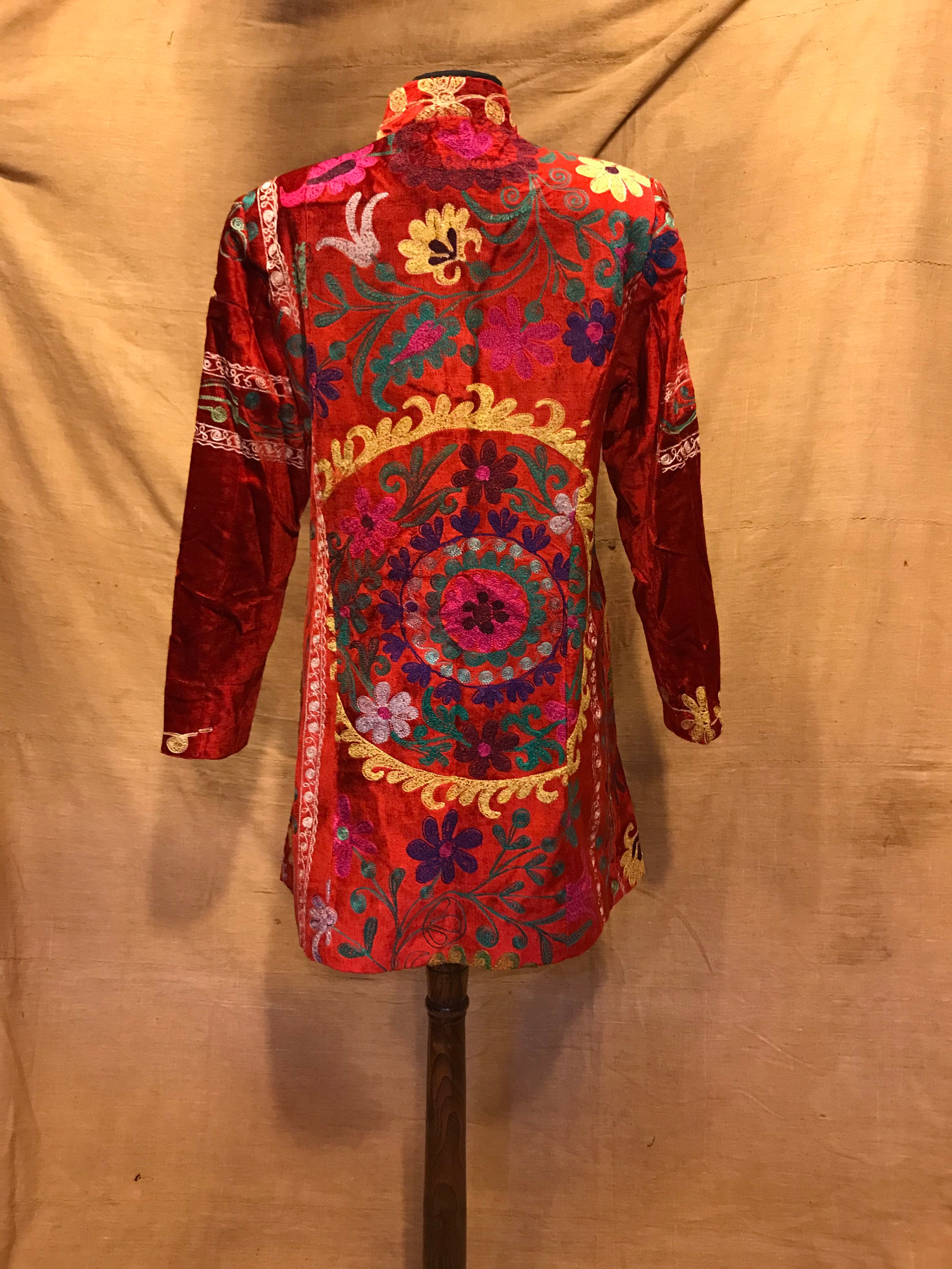 Uzbek suzani jacket clothes ethnic tribal jacket clothes | Etsy