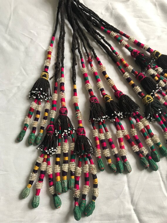 Hanging tassel, ethnic tribal vintage tassel, uzb… - image 3